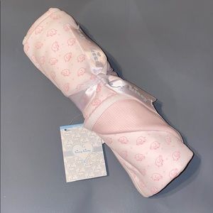 NTW Kissy Kissy Blanket Pink Elephant Print